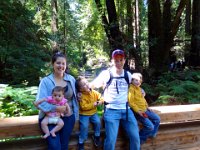 DSC00587  Muir Woods:  The Carlson crew sits still long enough for a family photo on a bridge over the creek. : From MobileMe