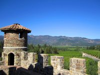 IMG_0874  Napa - Castello di Amorosa:  The vineyards can be seen from atop the castle overlook. : From MobileMe