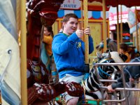 IMG_1625  San Franciso - Pier 39:  Michael shows he is young-at-heart as he takes a spin on the carousel. : From MobileMe