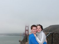 IMG_1738  San Francisco - The Golden Gate Bridge:  Michael and Brooke stand try to keep warm while enjoying the view. : From MobileMe